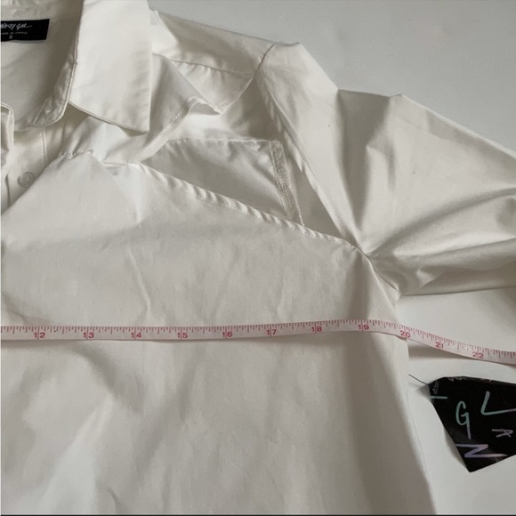 Nasty Gal revolve cut out white button up blouse - Picture 7 of 7